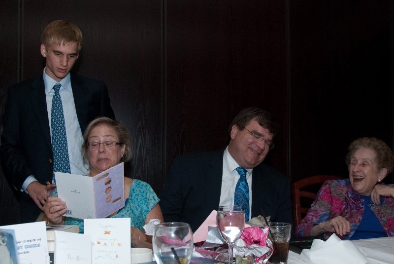 DSC_3366.jpg - Opening Birthday Presents at Morton's Steakhouse