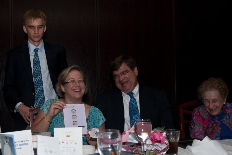 DSC_3367.jpg - Opening Birthday Presents at Morton's Steakhouse