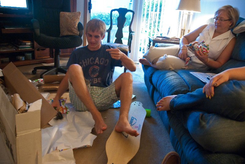 MikeBdayJuly10-4508.jpg - Mike Opening Birthday Presents!