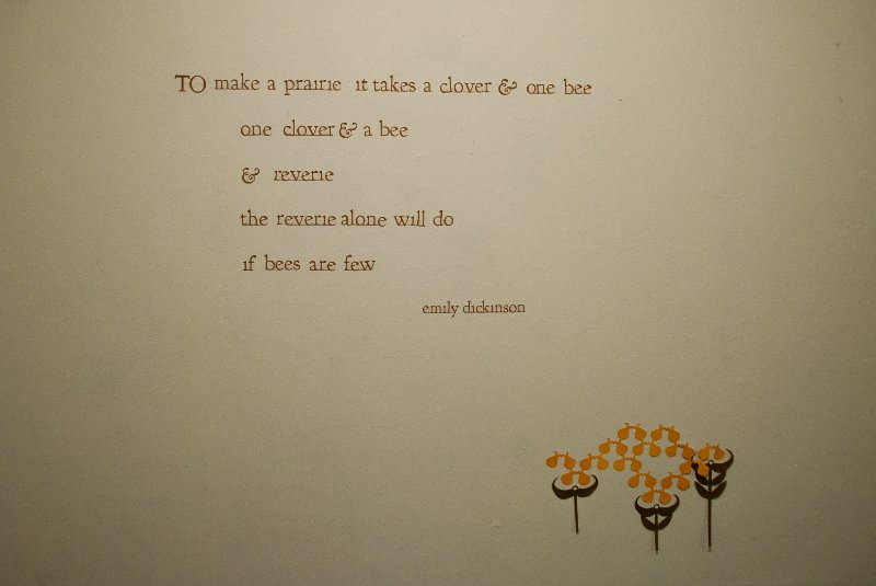 RISD120210-7169.jpg - "To make a prairie it takes a clover & one bee, one clover & a bee, & reverie, the reverie alone will do, if bees are few."  Emily Dickinson