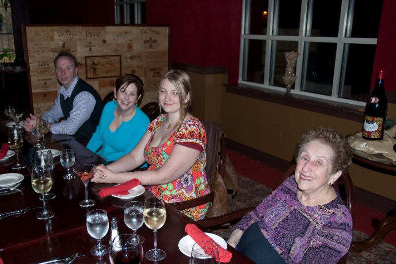 Syracuse041010-2158.jpg - Grandma hosting dinner at the Genesee Grande Hotel. Friday night dinner before the Mo and Tyson's wedding.