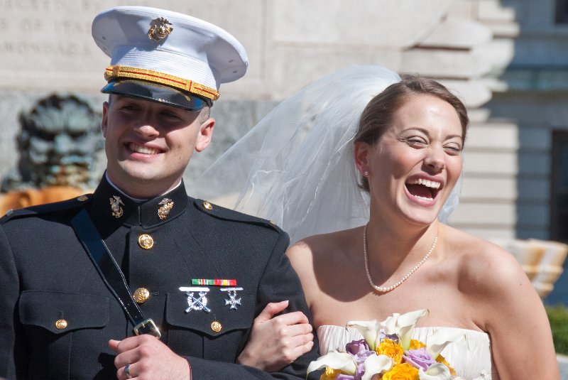 Syracuse041010-2224.jpg - Maureen and Tyson standing in front of the Monument to Christopher Columbus