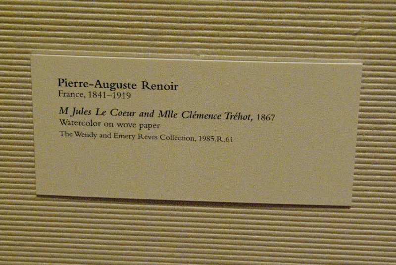 DMA111110-6827.jpg - Pierre-Auguste Renoir, "M Jules Le Coeur and Mlle Clemence Trehot," 1867
