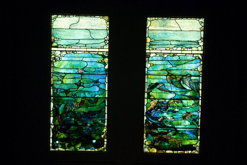DMA111110-6836.jpg - Louis Comfort Tiffany, "Window with starfish ("Spring) and Window with Sea Anemone ("Summer") from the suite "Four Seasons Under the Sea," 1885-1895.