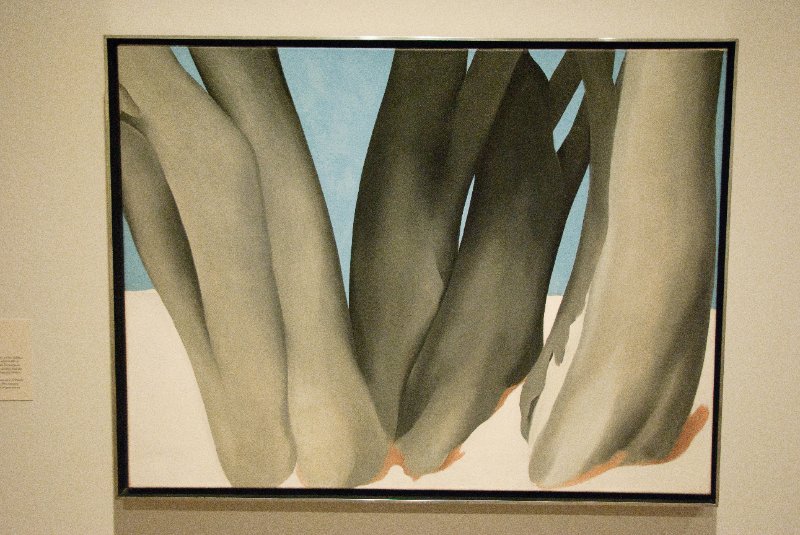 DMA111110-6852.jpg - Georgia O'Keeffe, "Bare Tree Trunks with Snow," 1946.