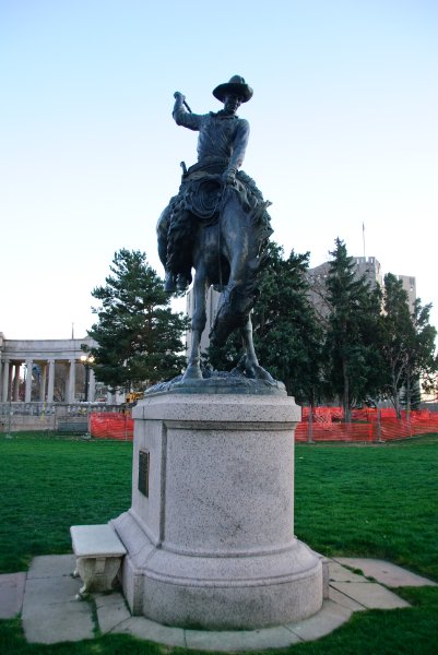Denver041410-2275.jpg - "Broncho Buster" presented to Denver by J. K. Mullen, AD, 1920