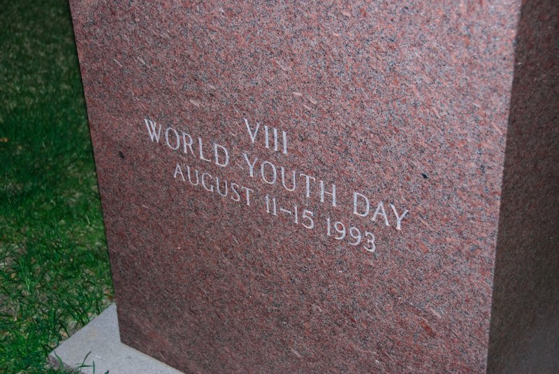 Denver041410-2367.jpg - Pope John Paul II,  statue in memory of his visit to World Youth Day, 1993, hosted in Denver.