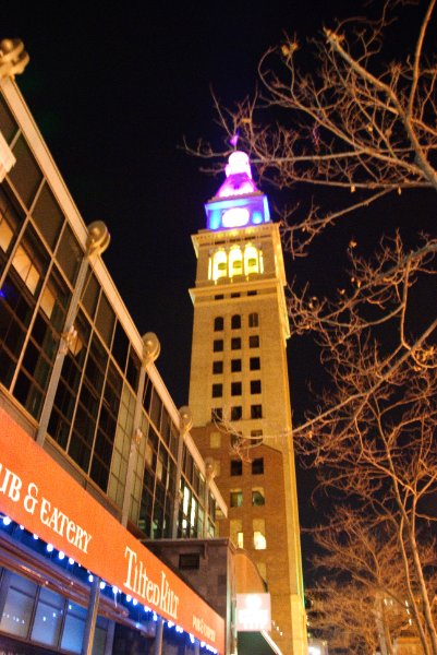 Denver041410-2437.jpg - The Daniels and Fisher Tower. One Tabor Center (left foreground)