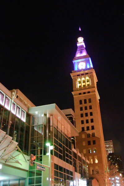 Denver041410-2440nn.jpg - The Daniels and Fisher Tower. One Tabor Center (left foreground)