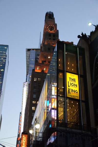 DSC_5852.jpg - One Astor Plaza / Viacom Headquarters. Paramount Building (clock)