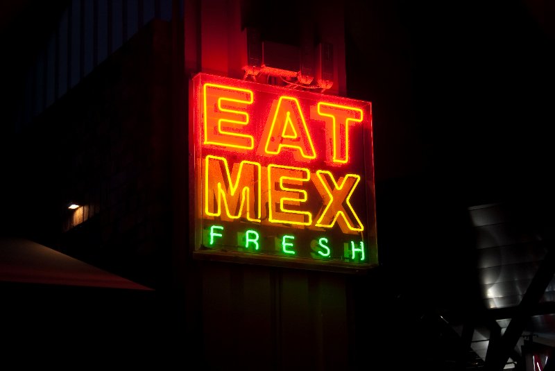 DSC_6226nn.jpg - EAT MEX Fresh, neon sign along Viaduct Harbour on Prince's Wharf