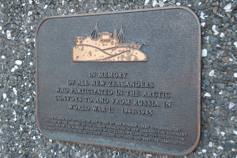 DSC_6107.jpg - Frank Kitts Park Commemorative plaque: Artic Convoys to and from Russia in WW II