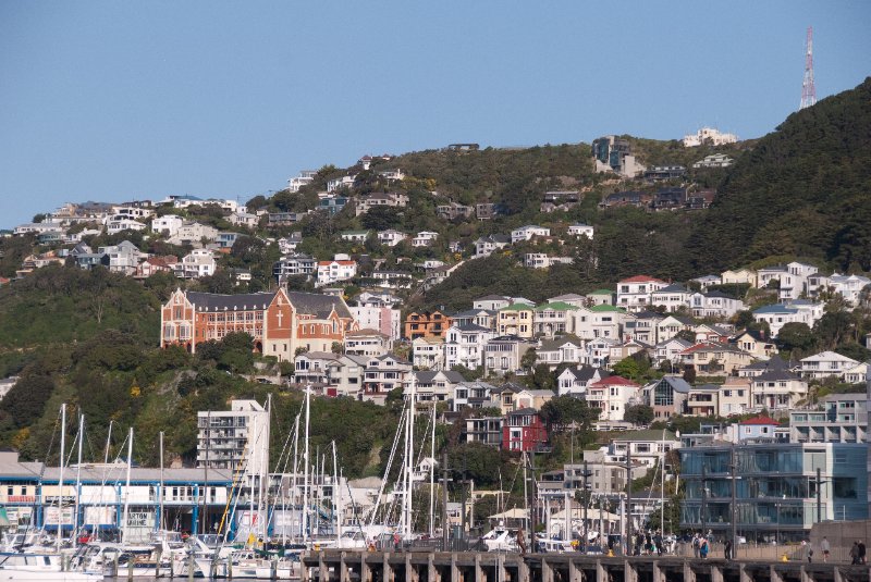 DSC_6118.jpg - St Gerard's Church and Monastery and other homes along the foothills of Mount Victoria