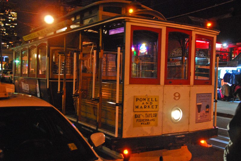 SanFrancisco030910-1802.jpg - Final Stop.  The Powell and Market Cable care stops just South of Fisherman's Wharf on Taylor and Francisco Streets.