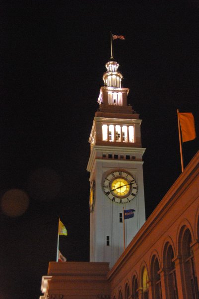 SanFrancisco030910-1846.jpg - Ferry Building Clock Tower, view from the  Embarcadero. street front side