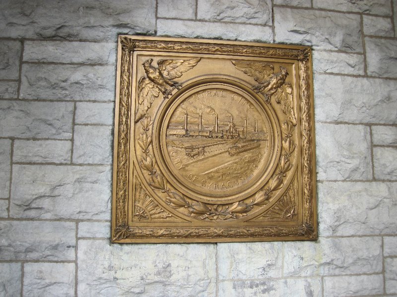 Syracuse012610-0146.jpg - Syracuse City Hall. Plaque reads - "Central City, City of Syracuse, 1848"