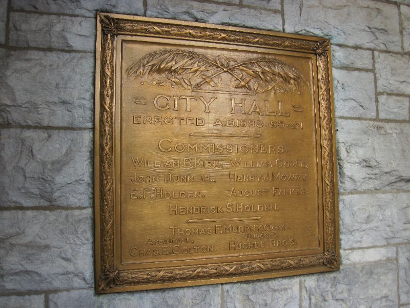 Syracuse012610-0149.jpg - Syracuse City Hall. City Hall erected A.D. 1889-90-91.