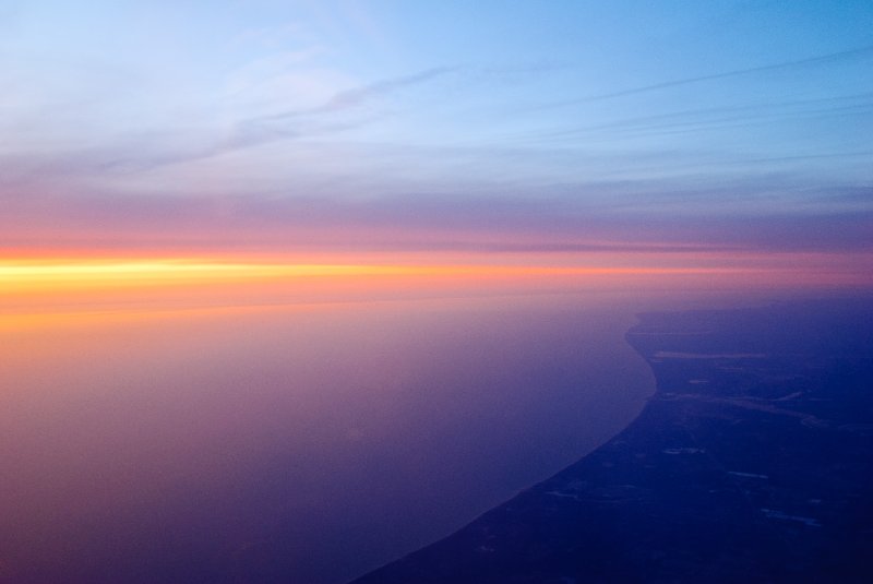 Toronto032810-1977.jpg - Flying West crossing over the Eastern Coast of Lake Michigan