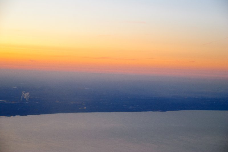 Toronto032810-1984.jpg - Flying West over Lake Michigan, about to cross the Western Coastline into Illinois