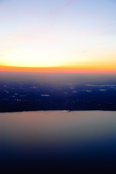 Toronto032810-1986.jpg - Flying West over Lake Michigan, about to cross the Western Coastline into Illinois
