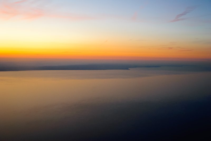Toronto032810-6.jpg - Flying West over Lake Michigan, about to cross the Western Coastline into Illinois