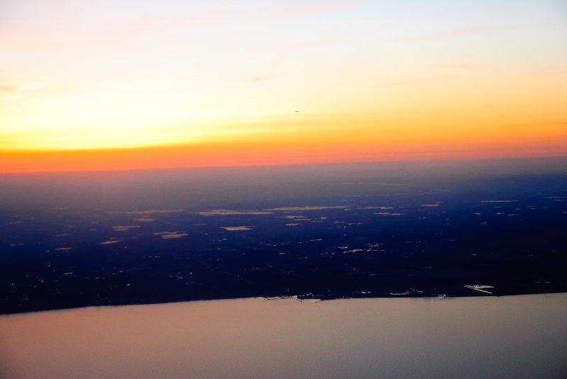 Toronto032810-7.jpg - Flying West over Lake Michigan, about to cross the Western Coastline into Illinois