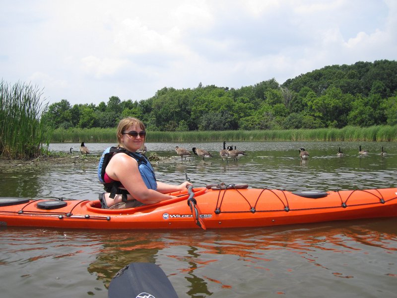 BusseKayak071011-2714.jpg - Liz and Geese