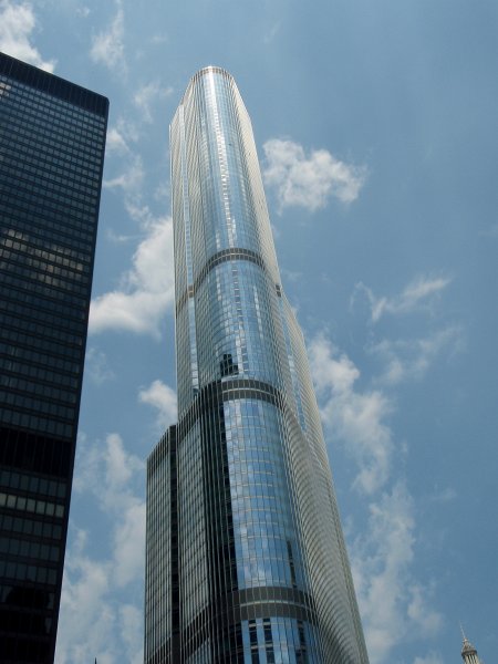 ChicagoRiverKayak071711-7170031.jpg - Trump International Hotel & Tower.  IBM Building (left edge)
