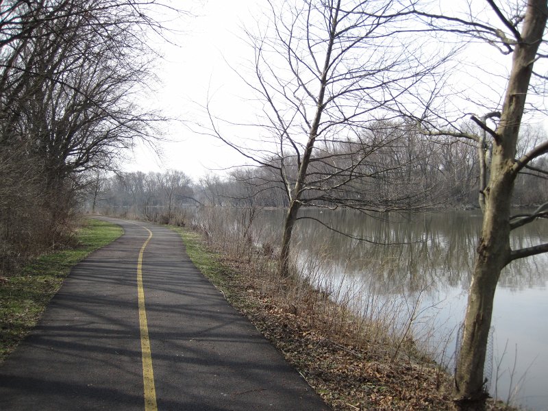 FoxRiverBike040911-2503.jpg - Fox River Bike Trail edges close to the river heading South toward North Aurora