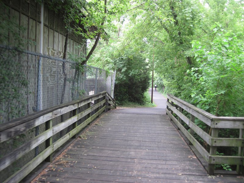 FoxRiverBike071611-2809.jpg - Plank walkway between Fox River and Funway