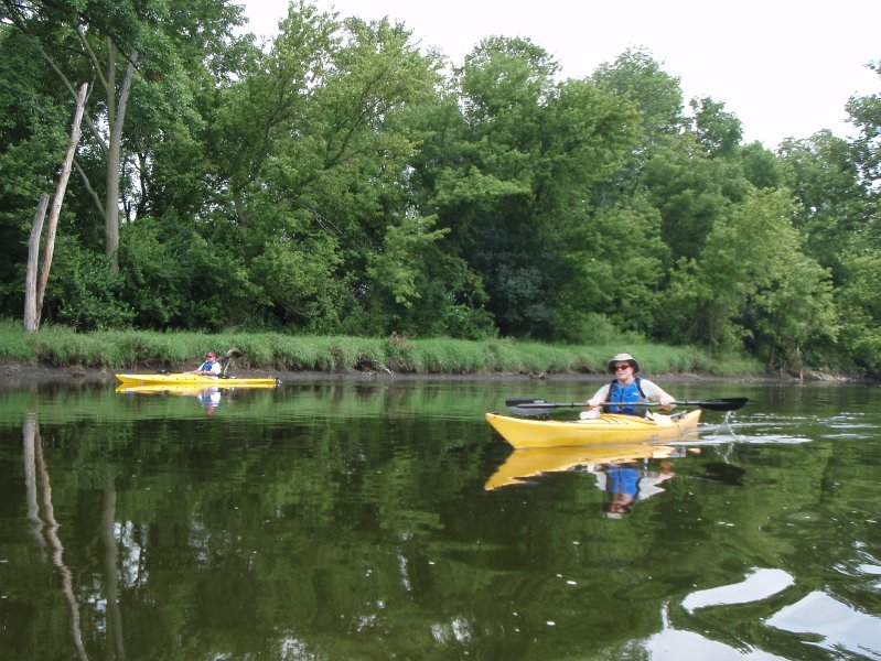 FoxRiverMillingtonKayak080611-8060006.jpg - Kayak Fox River, heading West near Silver Springs State Park