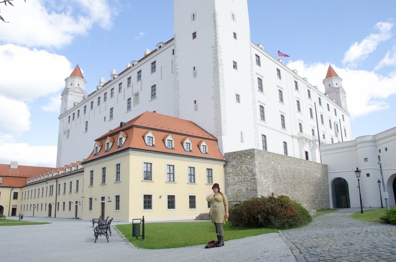 Bratislava101411-6556.jpg - Bratislavsky Palace, South West Corner, West Terrace building, foreground