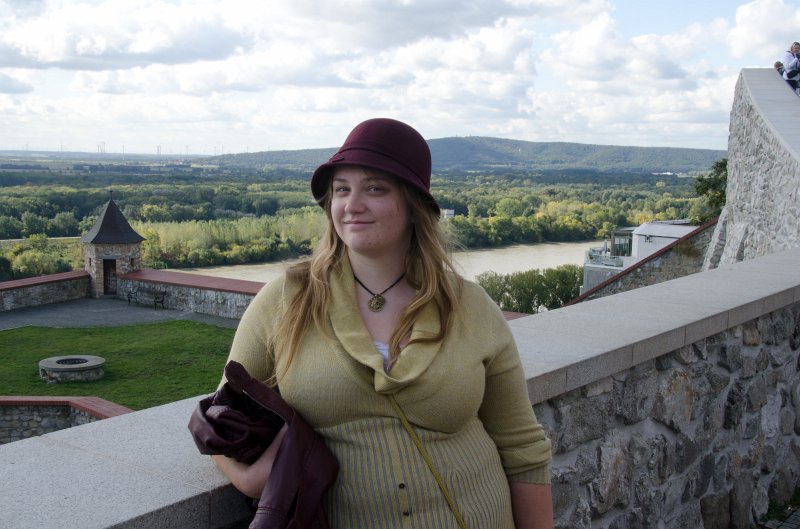 Bratislava101411-6552.jpg - Liz, Danube River, view from Castle