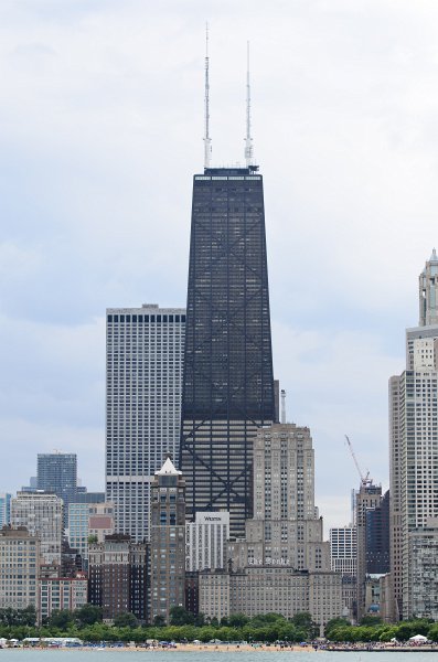 ChicagoAirShow082011-5203.jpg - Chicago Skyline as viewed from the North Ave Beach