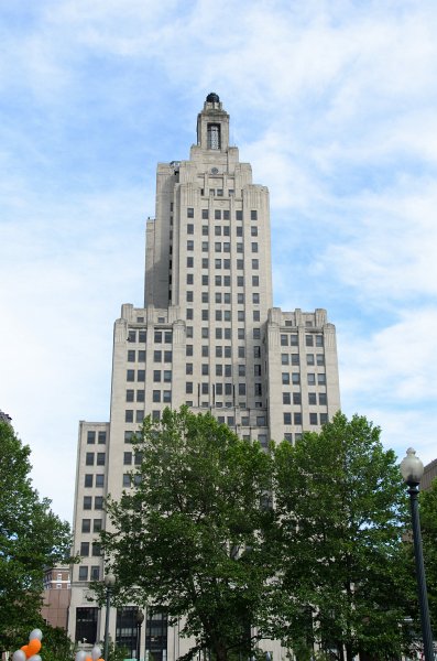 Providence060211-3664.jpg - View of Bank of America Building (Superman Building), view from Liz Graduation Party at Burnside Park