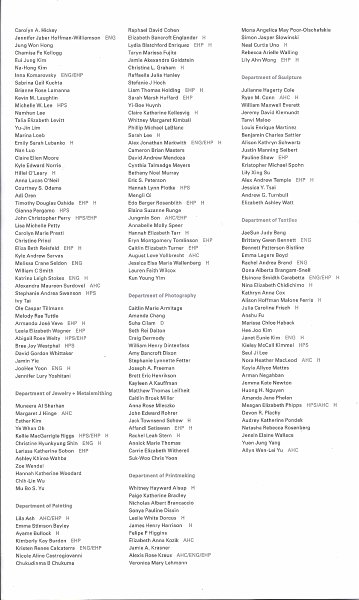 RISD2011GraduationProgramA072011.jpg - RISD 2011 Graduation Program, Department of Printmaking