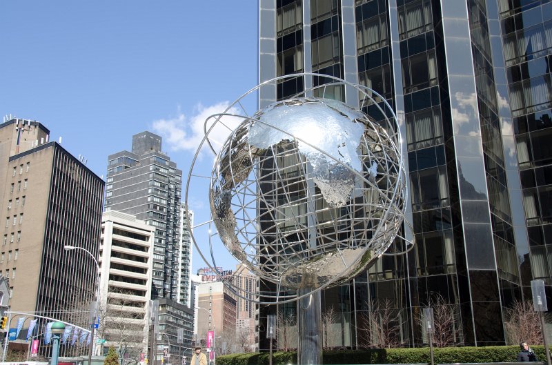 Manhattan032611-1763-3.jpg - Globe Sculpture in front of Trump International Hotel and Tower