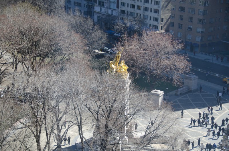 Manhattan032611-1797-2.jpg - USS Maine Monument, Columbus Circle view from Room 1104, Trump International Tower and Hotel