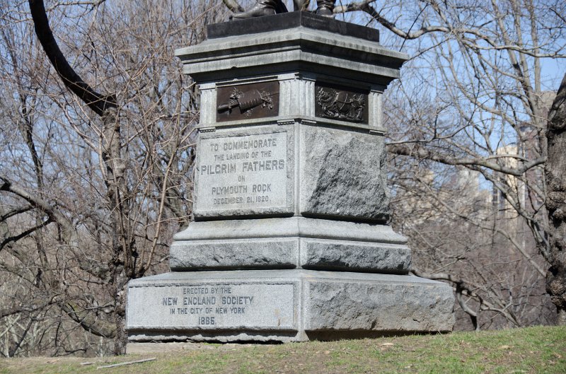 Manhattan032611-1812-2.jpg - To Commemorate the landing of the Pilgrim Fathers on Plymouth Rocik, December 21, 1620