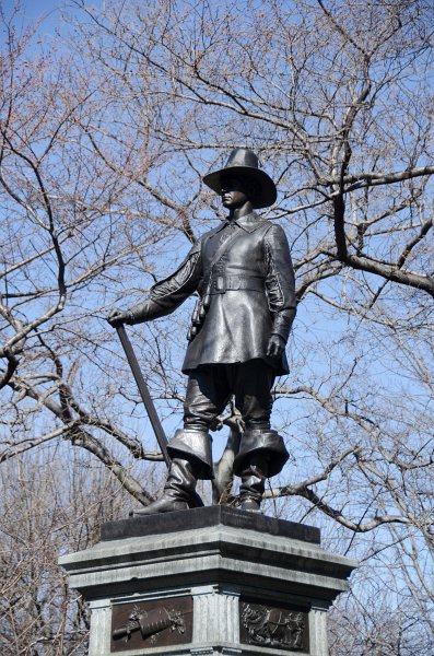 Manhattan032611-1813-2.jpg - The Pilgrim, John Quincy Adams Ward, sculptor. 1884