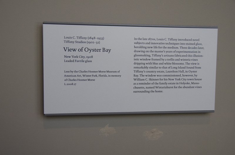 Manhattan032611-1867-2.jpg - "View of Oyster Bay," Leaded fravrile glass by Louis Tiffany, 1908