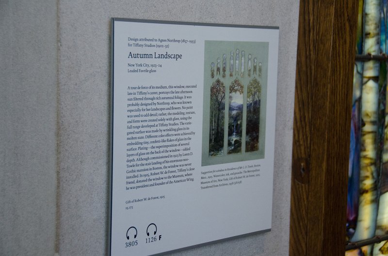 Manhattan032611-1869-2.jpg - "Autumn Landscape," Leaded Favile glass, designed by Agnes Northrop for Tiffany Studios, 1923-24.