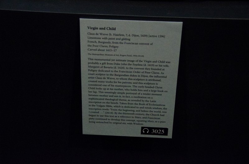 Manhattan032611-1871-2.jpg - "Virgin and Child," limestone carving by Claus de Werve, 1415-17.