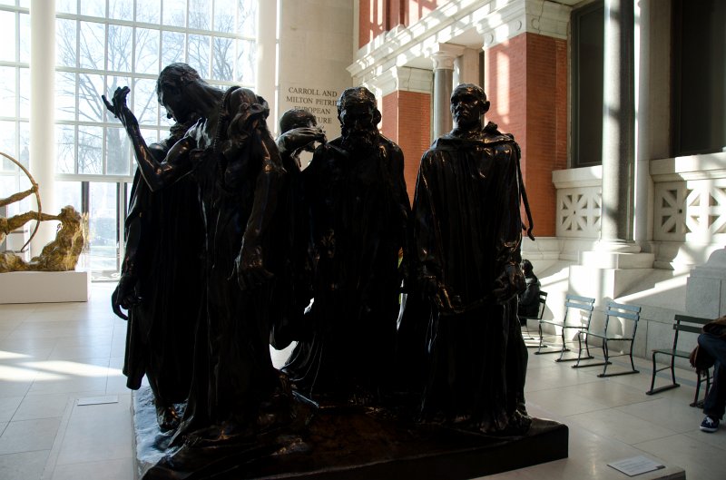 Manhattan032611-1874-2.jpg - "The Burghers of Calais," bronze statue by Auguste Rodin, cast in 1985