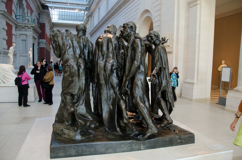 Manhattan032611-1875-2.jpg - "The Burghers of Calais," bronze statue by Auguste Rodin, cast in 1985