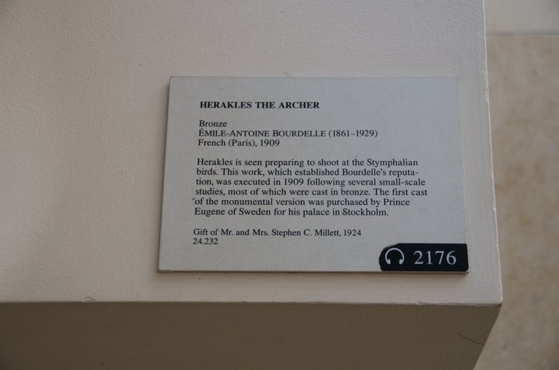 Manhattan032611-1879-2.jpg - "Herakles the Archer," bronze statue by Emile-Antoine Bourdelle, 1909