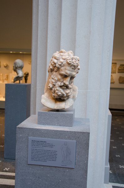 Manhattan032611-1886-2.jpg - Marble head of Herakles, 1st century AD