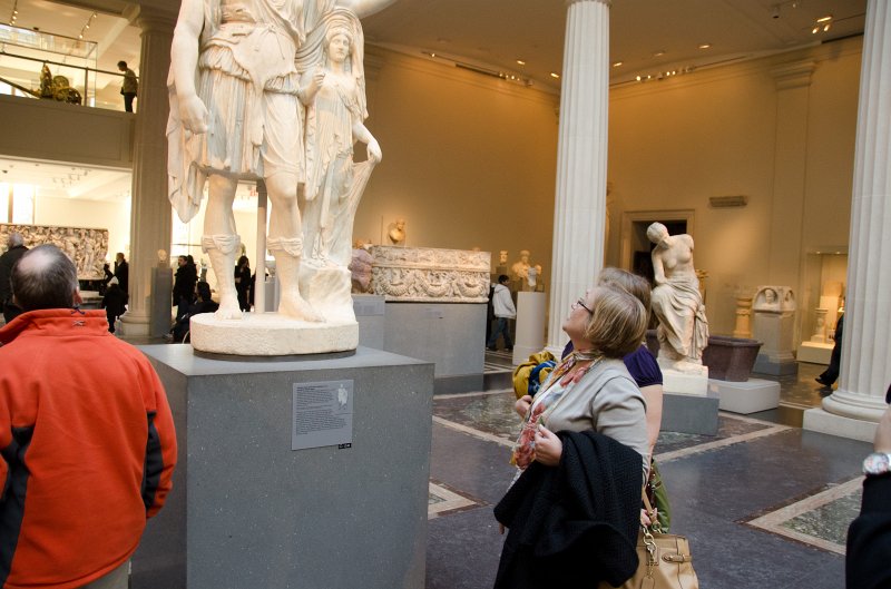 Manhattan032611-1893-2.jpg - Marble statue of Dionysos leaning on an archaistic female figure, Roman, 27BC- AD 68.