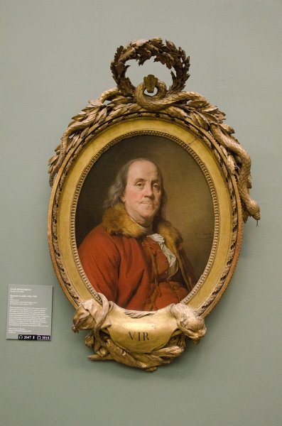 Manhattan032611-1899-2.jpg - "Benjamin Franklin," Oil on canvas painting by Joseph Siffred Duplessis, 1778.