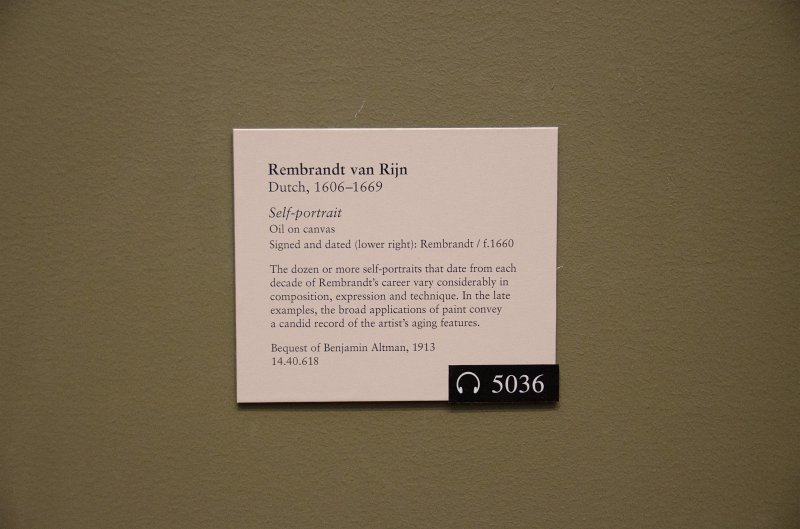 Manhattan032611-1902-2.jpg - "Rembrandt van Rijn," Oil on canvas self portrait, 1660.
